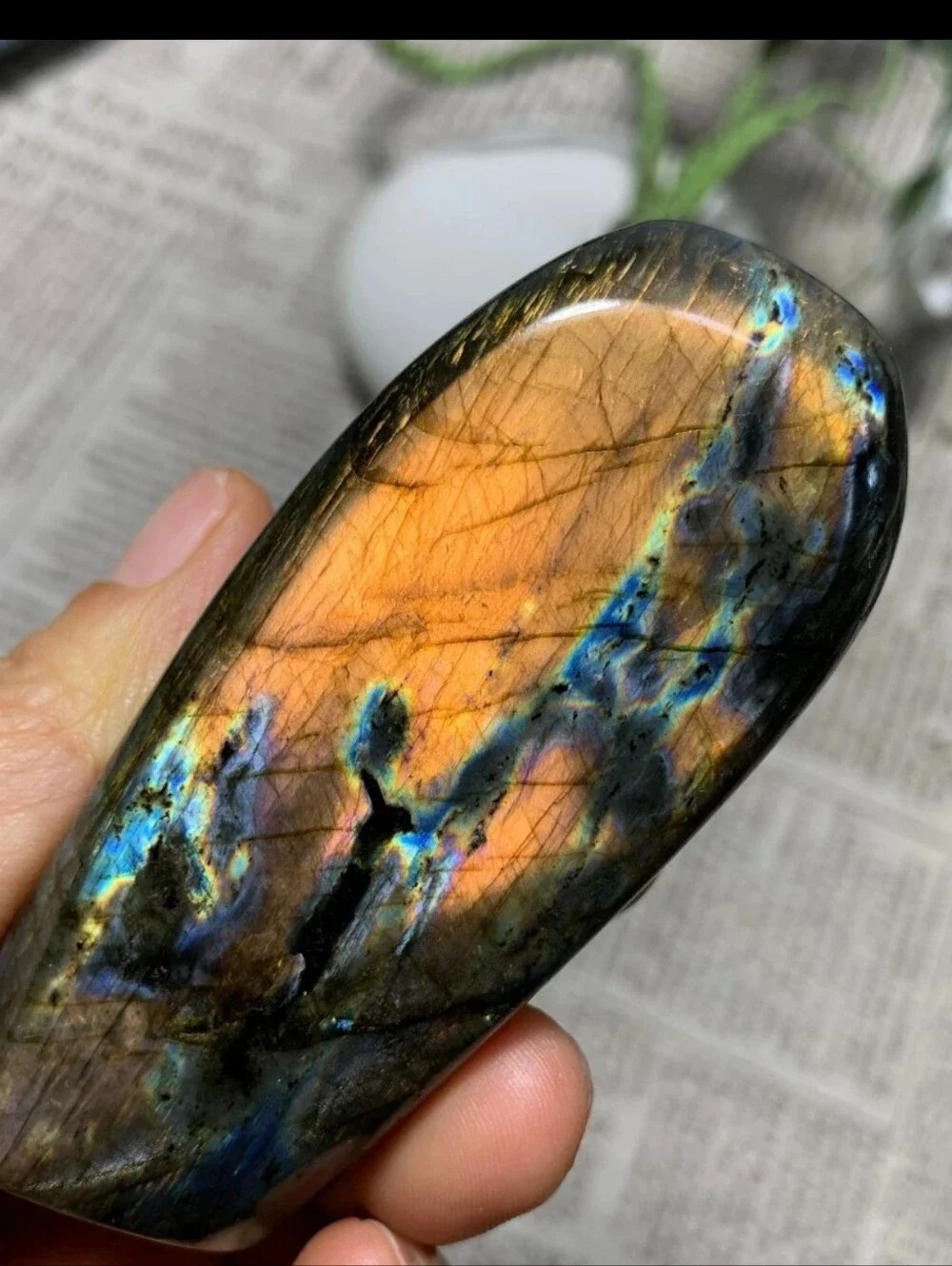 ✨️VERY FLASHY Labradorite Freeform HIGH AAA Grade ✨️STRONG GOLD FLASH CRYSTAL ✨️